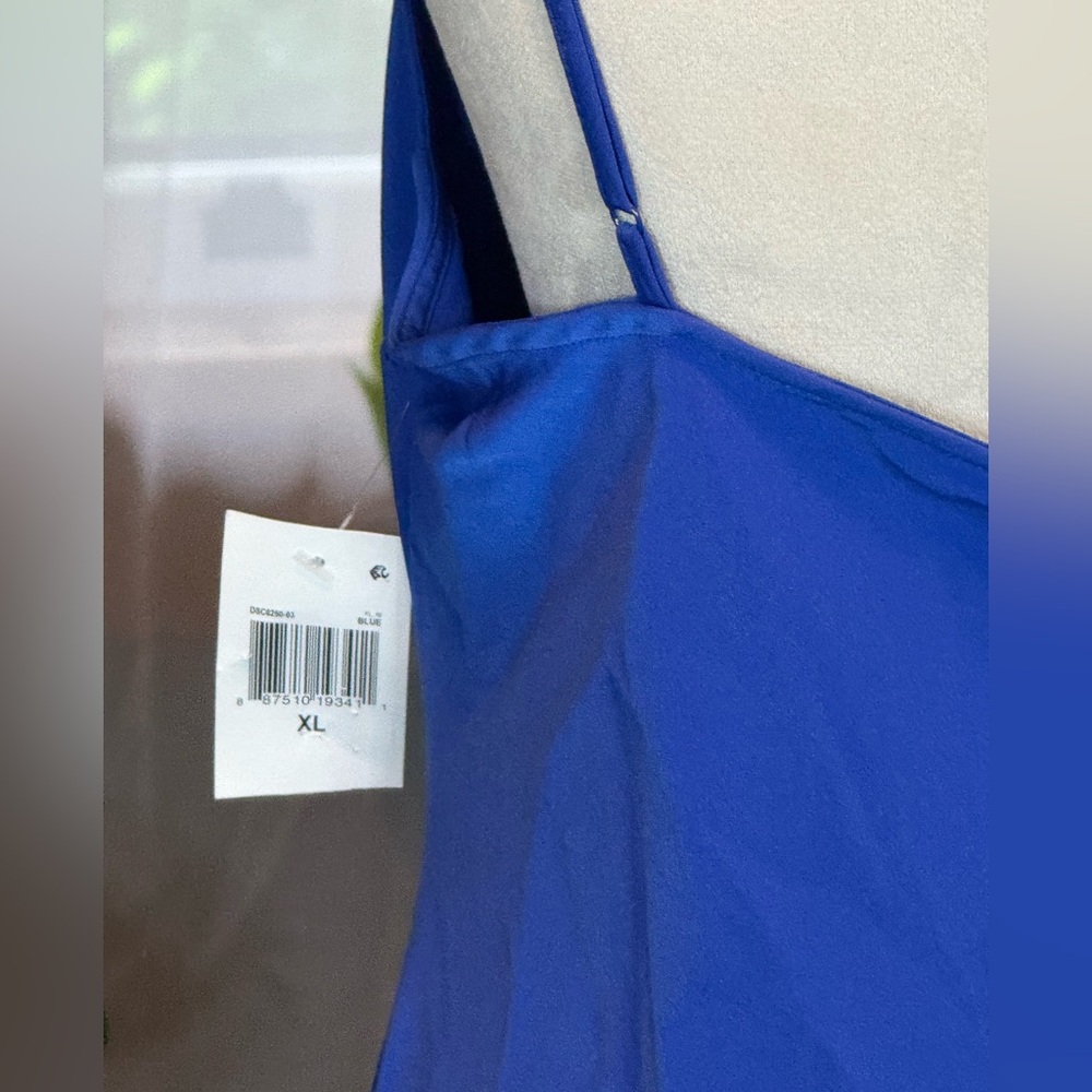 19 Cooper NWT Cowl Neck Blue Slip Dress - Picture 3 of 3